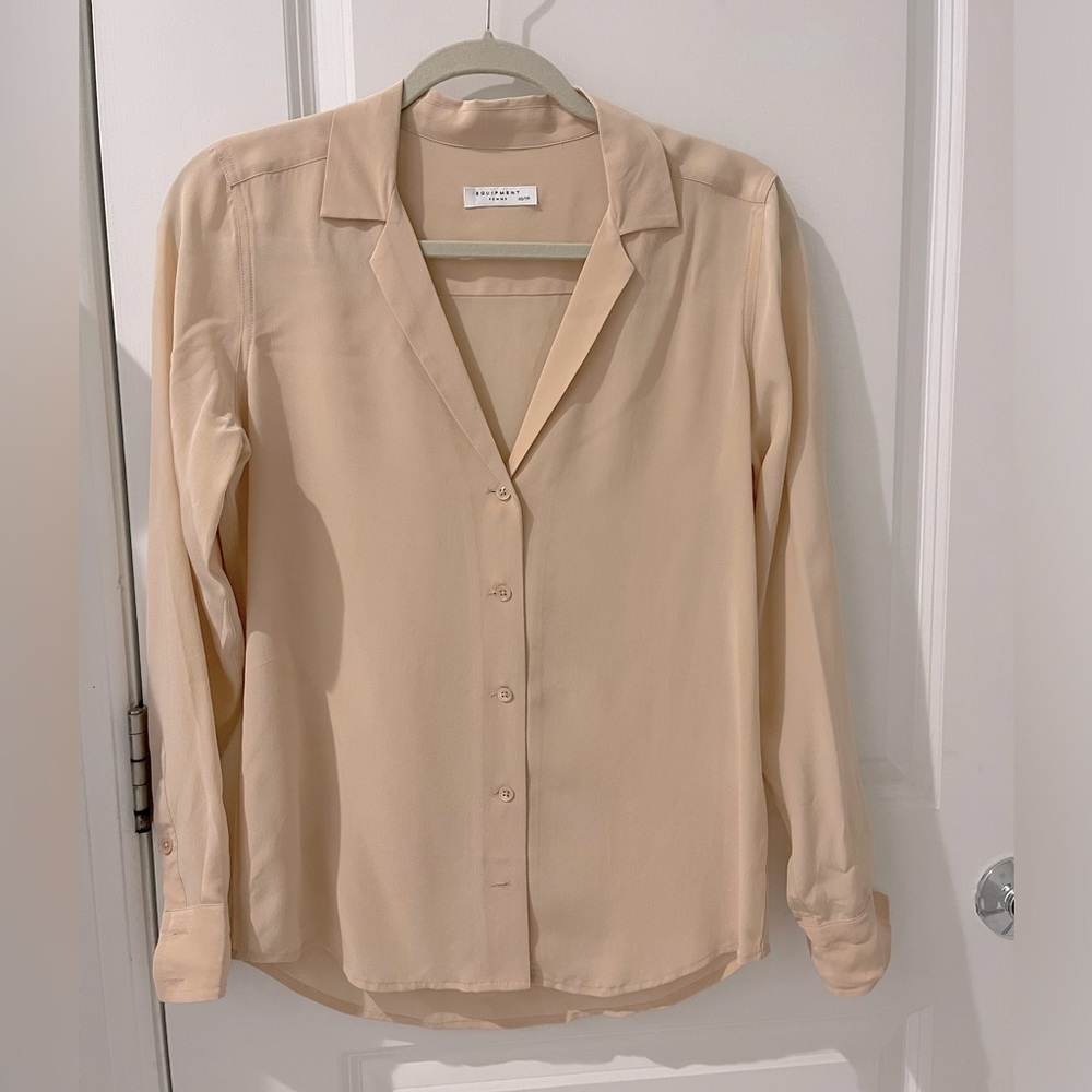 Equipment Silk Nude Blouse